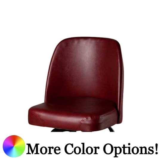 Oak Street Bucket Style Bar Stool Seat Only Wine Vinyl