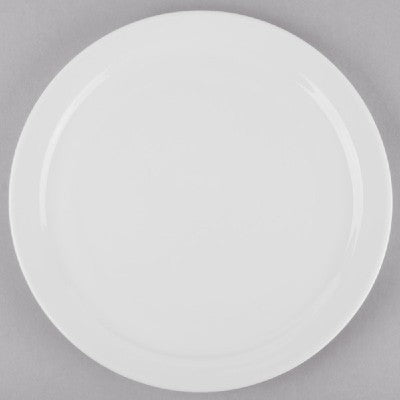World Tableware Narrow Rim Plate Bright White 10-3/8"