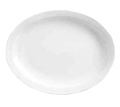 World Tableware Narrow Rim Platter Bright White 9.75"