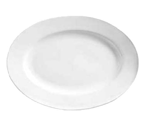 World Tableware Rolled Edge Platter Bright White 13.75" - 12/Case