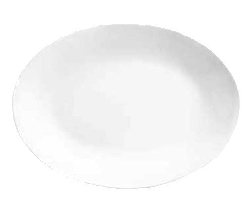 World Tableware Rolled Edge Platter Bright White 9.75"