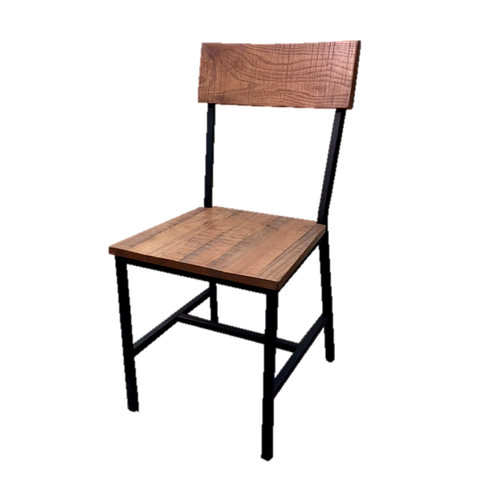 superior-equipment-supply - Oak Street Mfg - Oak Street Timber Series Chair With Wood Back And Seat Black Metal Frame