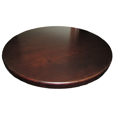 superior-equipment-supply - Oak Street Mfg - Oak Street Square Table Top 30" Diameter 1-1/2" Thick UV Coated Walnut Finish