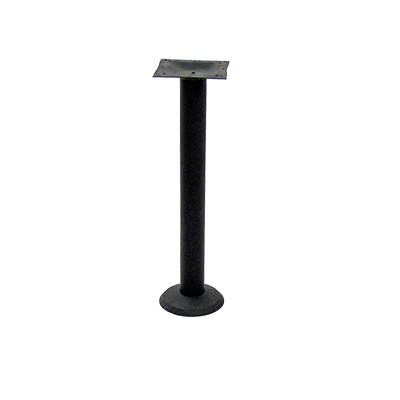 Oak Street Bolt Down Table Base 28-3/4"H & 3"Dia. Column Powder Coated Black Sandex Finish Steel