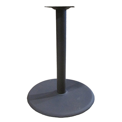 Oak Street Table Disc Base 30"Dia. Base Spread 28-3/4"H 4" Column Black Sandtex Finish Stamped Steel