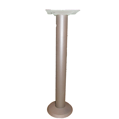 Oak Street Bolt Down Table Base 28-3/4"H & 3"Dia. Column Powder Coated Bronze Wrinkle Finish Steel