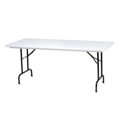 superior-equipment-supply - Royal Industries - Royal Industries Rectangular White Plastic Folding Banquet Table 72"W x 30"D x 29"H