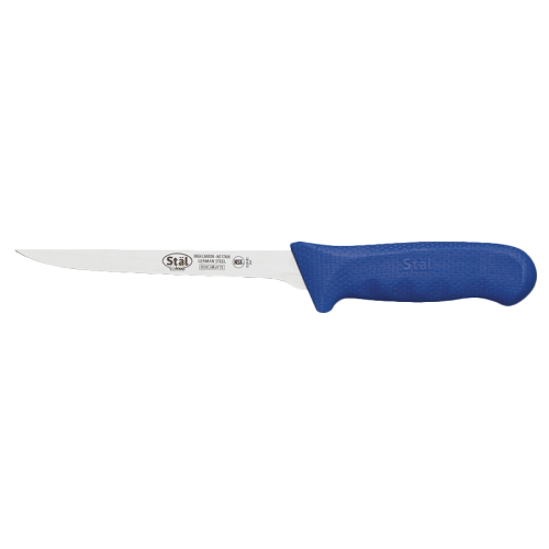 Boning Knife Stamped Narrow 6" No-Stain German Steel Blade with Brown Polypropylene Handle 10-7/8" O.A.L.