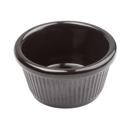 Ramekin Fluted 2 oz. White Melamine - One Dozen