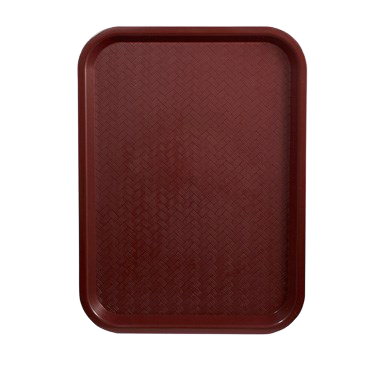 Fast Food Tray BPA Free Polypropylene 12" x 16" Burgundy