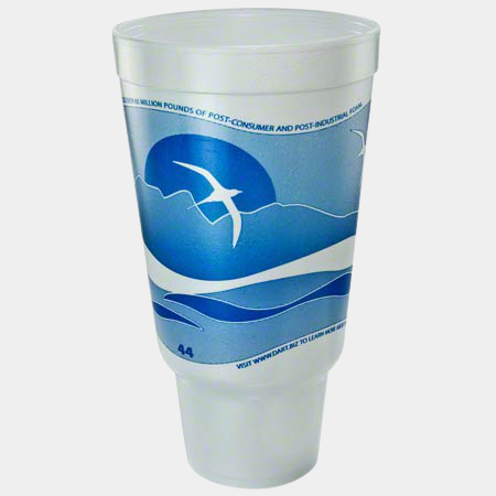 Dart Mfg. Foam Horizon Print Insulated Travel Cup 44 oz. 44AJ32H - 300/Case