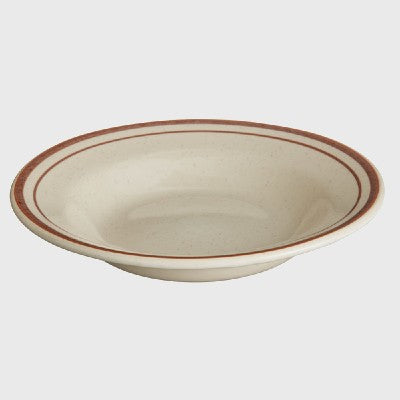 World Tableware Rim Soup Bowl Desert Sand Stoneware 12 oz. - 24/Case