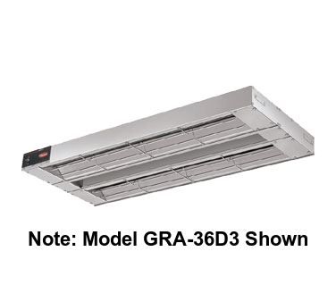 Hatco Glo-Ray® Standard Watt Infrared Foodwarmer 72"W 3" Spacing Aluminum Construction