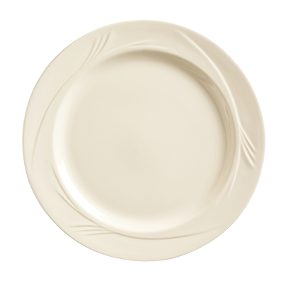 superior-equipment-supply - World Tableware Inc - World Tableware Endurance Medium Rim Plate Porcelain Cream White 10-1/4" Diameter - 12/Case