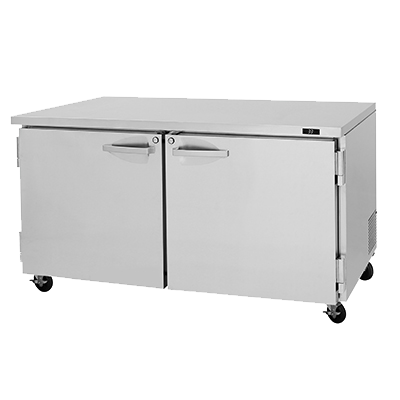 superior-equipment-supply - Turbo Air - Turbo Air 60.25" Wide Stainless Steel Two-Section Undercounter Refrigerator -