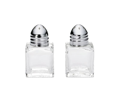 superior-equipment-supply - Tablecraft Products Co - Tablecraft Cube Glass Salt/Pepper Shaker 1/2 oz.