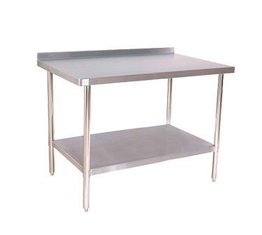 Klinger's Work Table 48"W x 24"D x 37"H With Backspalsh