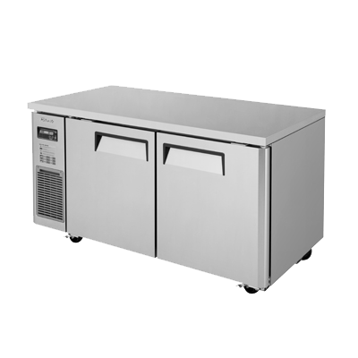 superior-equipment-supply - Turbo Air - Turbo Air 59" Wide Stainless Steel Two-Section Undercounter Refrigerator