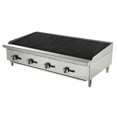 superior-equipment-supply - Migali - Migali 48"W Stainless Steel Natural Gas Countertop Charbroiler -