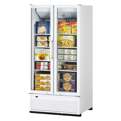 superior-equipment-supply - Turbo Air - Turbo Air Two-Section 39.5" Wide Stainless Steel Super Deluxe Freezer Merchandiser