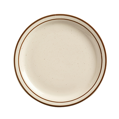 Acopa 10 1/2 Round Bright White Coupe Stoneware Plate - 12/Case