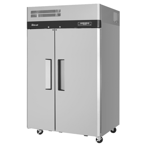 superior-equipment-supply - Turbo Air - Turbo Air 49.6" Wide Stainless Steel Two-Section Two Door Dual Temp Reach-In Refrigerator/Freezer