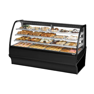 superior-equipment-supply - True Food Service Equipment - True Black Powder Coated Non-Refrigerated Three Shelf Merchandiser 77"W