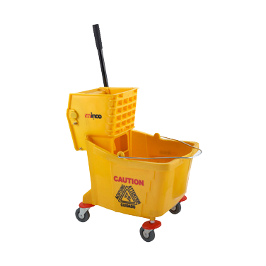 Mop Bucket with Wringer Yellow 36 qt.