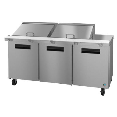 superior-equipment-supply - Hoshizaki - Hoshizaki 72" Wide Stainless Steel Three Section Reach In Refrigerated Prep Table