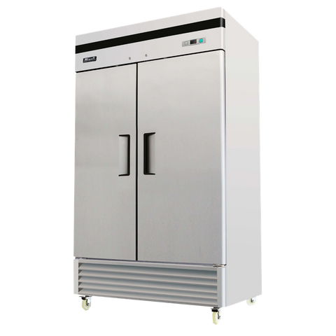 superior-equipment-supply - Migali - Migali 39.5"W Stainless Steel Two-Section Two Door Reach-In Refrigerator