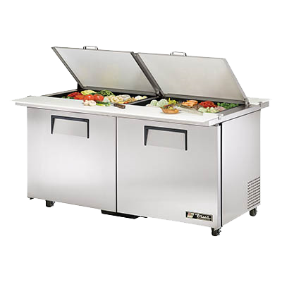 superior-equipment-supply - True Food Service Equipment - True Stainless Steel Two Door ADA Complaint Mega Top Sandwich/Salad Unit 60"W