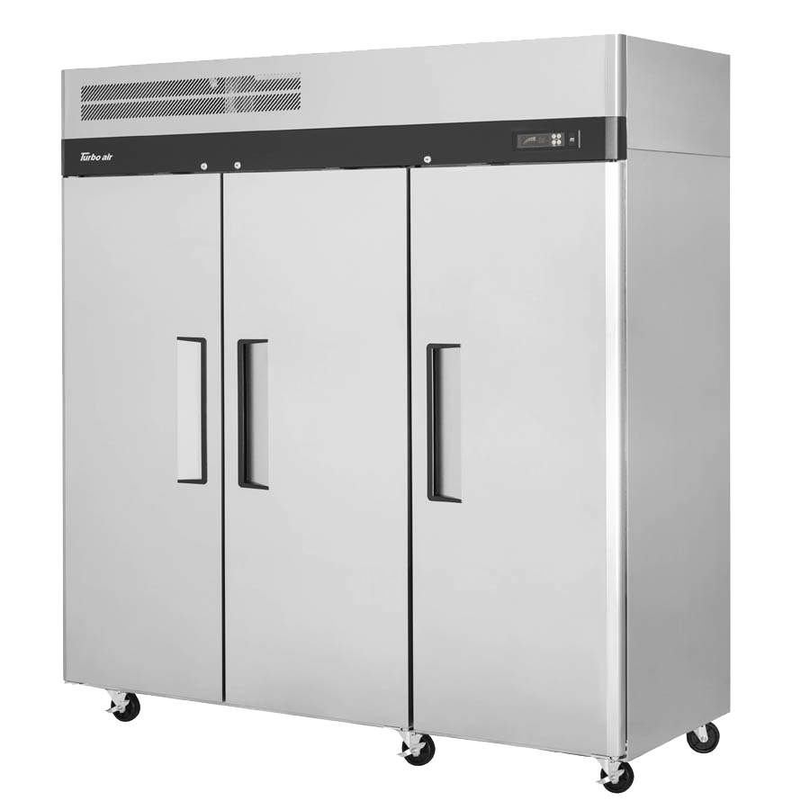 superior-equipment-supply - TURAIR - Turbo Air 77.75" Wide Three-Section Stainless Steel Reach-In Freezer