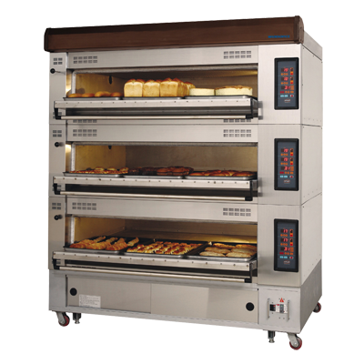 superior-equipment-supply - Turbo Air - Turbo Air 64.5" Wide 3-Tier Electric Deck Oven (Pan Size 16"x24")