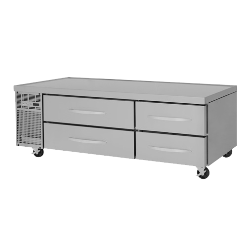 superior-equipment-supply - Turbo Air - Turbo Air Stainless Steel Two Section 72" Wide Refrigerated Chef Base