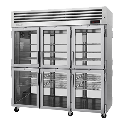 superior-equipment-supply - Turbo Air - Turbo Air 77.75" Wide Stainless Steel Three-Section 12 Half Door Pass-Thru Heated Cabinet