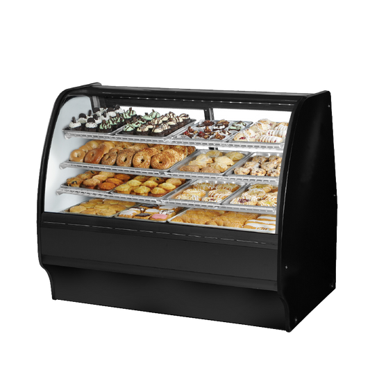 superior-equipment-supply - True Food Service Equipment - True Black Powder Coated Non-Refrigerated Glass Merchandiser 49"W