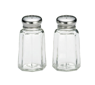 superior-equipment-supply - Tablecraft Products Co - Tablecraft Paneled Glass Salt/Pepper 1 oz. Shaker