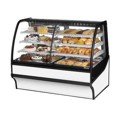 superior-equipment-supply - True Food Service Equipment - True White Powder Coated 59"W Dual Zone Merchandiser With Self-Contained Refrigeration