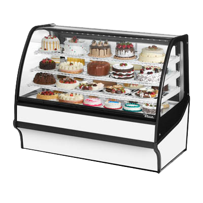 superior-equipment-supply - True Food Service Equipment - True White Powder Coated Exterior Non-Refrigerated Display Merchandiser With PVC Coated Wire Shelving