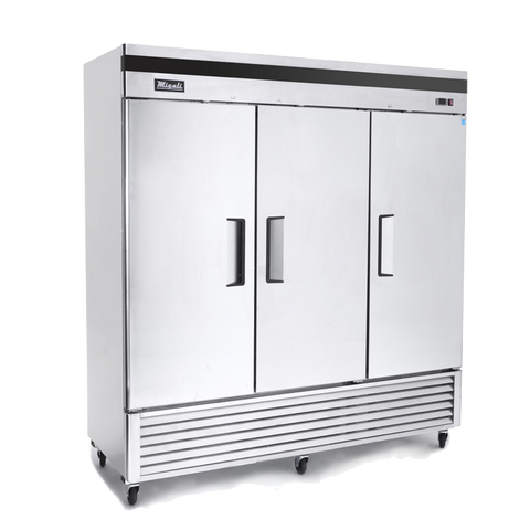 superior-equipment-supply - Migali - Migali Stainless Steel Three-Section Three Door Reach-In Refrigerator