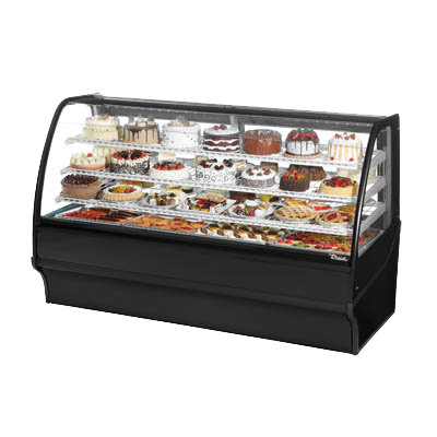 superior-equipment-supply - True Food Service Equipment - True Stainless Steel 77"W Refrigerated Display Merchandiser With Chrome Plated Wire Shelving