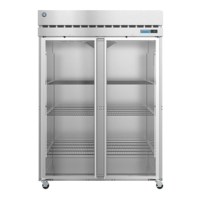 superior-equipment-supply - Hoshizaki - Hoshizaki Stainless Steel Two Section Two Glass Door Reach-In Refrigerator