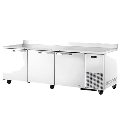 superior-equipment-supply - True Food Service Equipment - True Stainless Steel Three Section Three Door Deep Work Top Refrigerator 93"W