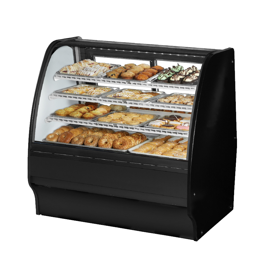 superior-equipment-supply - True Food Service Equipment - True Black Powder Coated Exterior Non-Refrigerated Glass Merchandiser 48"W