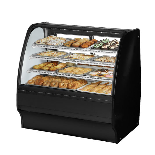 superior-equipment-supply - True Food Service Equipment - True Black Powder Coated Exterior Non-Refrigerated Glass Merchandiser 48"W