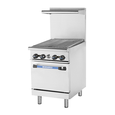 superior-equipment-supply - Turbo Air - Turbo Air 24" Wide Stainless Stainless Heavy Duty Broiler Top Range