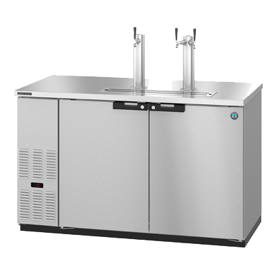 superior-equipment-supply - Hoshizaki - Hoshizaki Two-Section (2) Tap Dispenser (3) 1/2 Keg Capacity Draft Beer Cooler 60"W