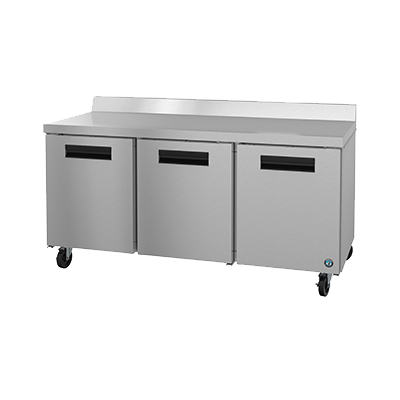 superior-equipment-supply - Hoshizaki - Hoshizaki 72" Wide Stainless Steel Three Section Reach In Worktop Refrigerator