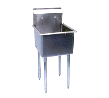 superior-equipment-supply - Turbo Air - Turbo Air 27" Wide Stainless Steel One Compartment Prep Sink