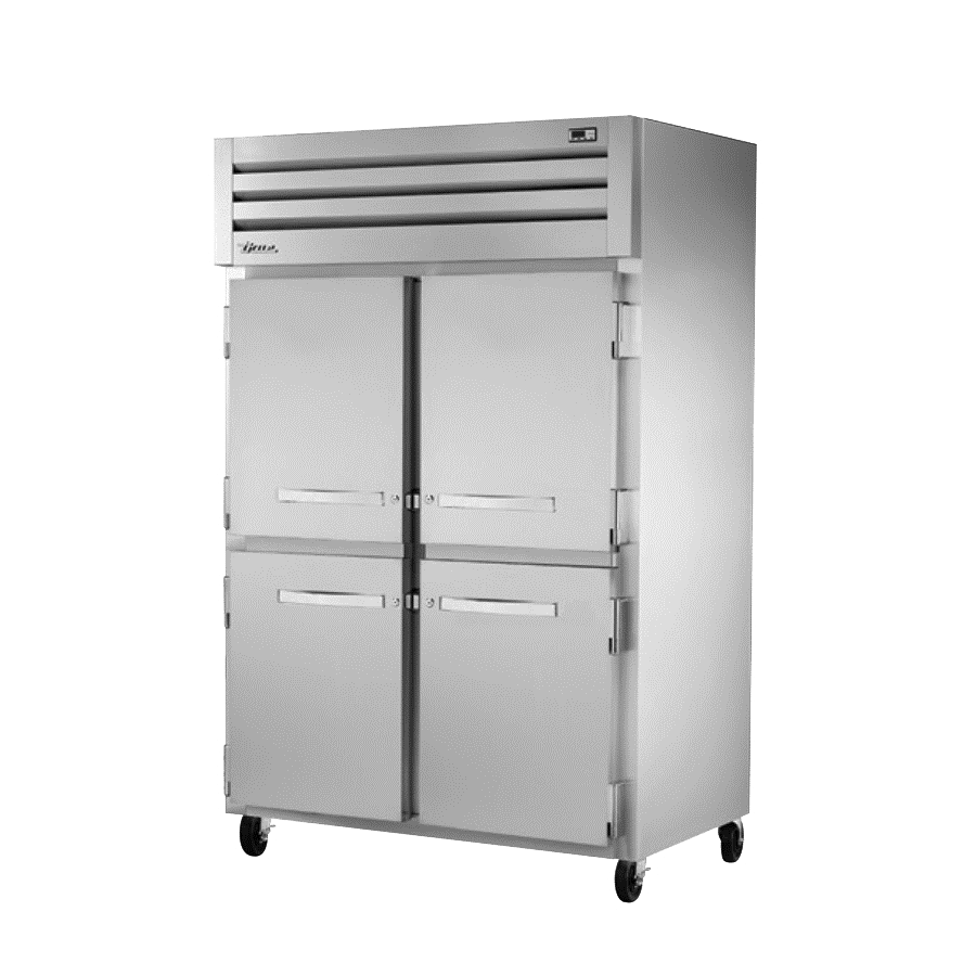 superior-equipment-supply - True Food Service Equipment - True Stainless Steel Two Section Four Half Door Reach-In Refrigerator